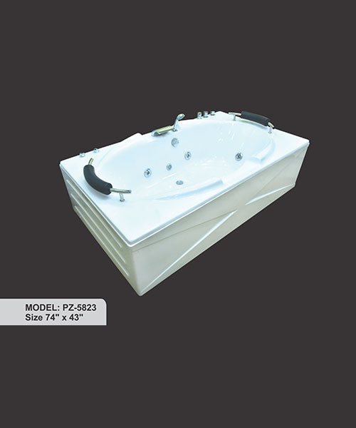 74"x 43" Longbeach Bath Tub